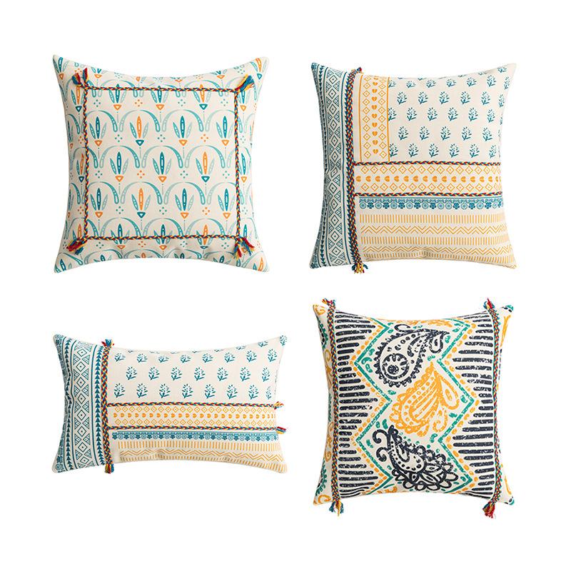 Bohemia Look Geometry Printed Pillowcase Case Decorate Sofa Furniture Soft Cushion Case 45x45cm /30x50cm Durable Material
