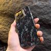 Cooles Carbonfaser-Muster Mattes Hartes Handyhülle Für iPhone 16 16E 15 14 13 12 11 Pro Max XS XR 8 7 Plus Stoßfest Galvanisiertes Cover