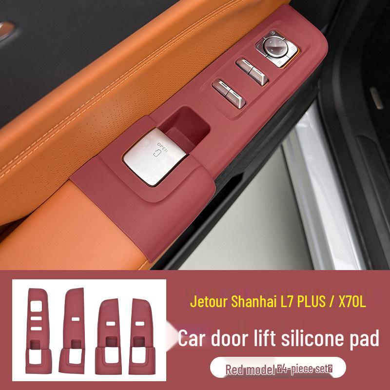 Jetour Shan Hai X70L Car Door and Center Console Protective Silicone Pads