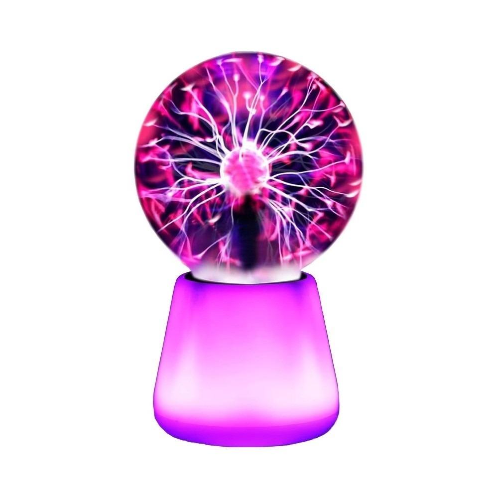 

3 Inch Plasma Ball Lamp Plasma Globe Decorative Lamp USB Powered Lamp Touch Sensitive Novelty Interactive Touch Lightning Globe білий