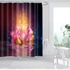 Universe Starry Sky Shower Curtain Bathroom Decor Bath Curtains Waterproof Polyester Christmas Snowflake Bathroom Curtains