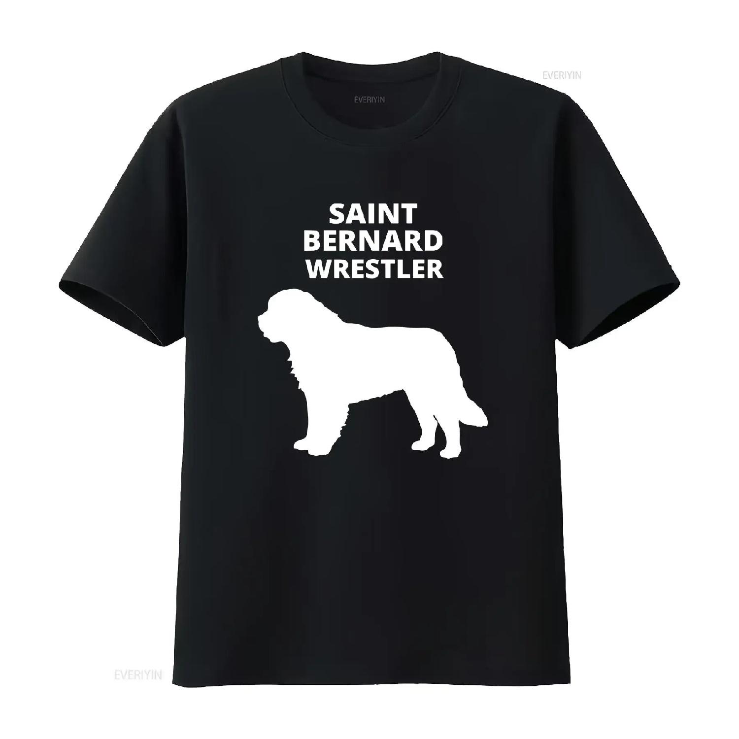 

SAINT BERNARD WRESTLER St Dog Lovers T Shirt for Owners vintage Washed Soft Stretched Comfortable Unisex Versatile Slightly XXXXXL різнокольоровий