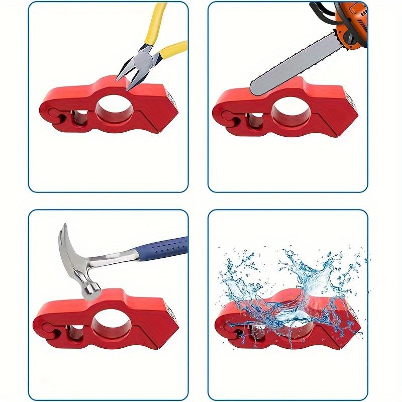 Antivol Durable en Alliage d'Aluminium pour Guidon de Moto, Sécurité Casque & Klaxon pour Motos de Rue, Motos Tout-Terrain avec Trou de Clé