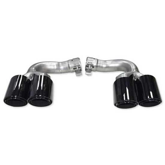 Porsche Cayenne GTS Black Quad Tailpipe Trim (11-24 Years)