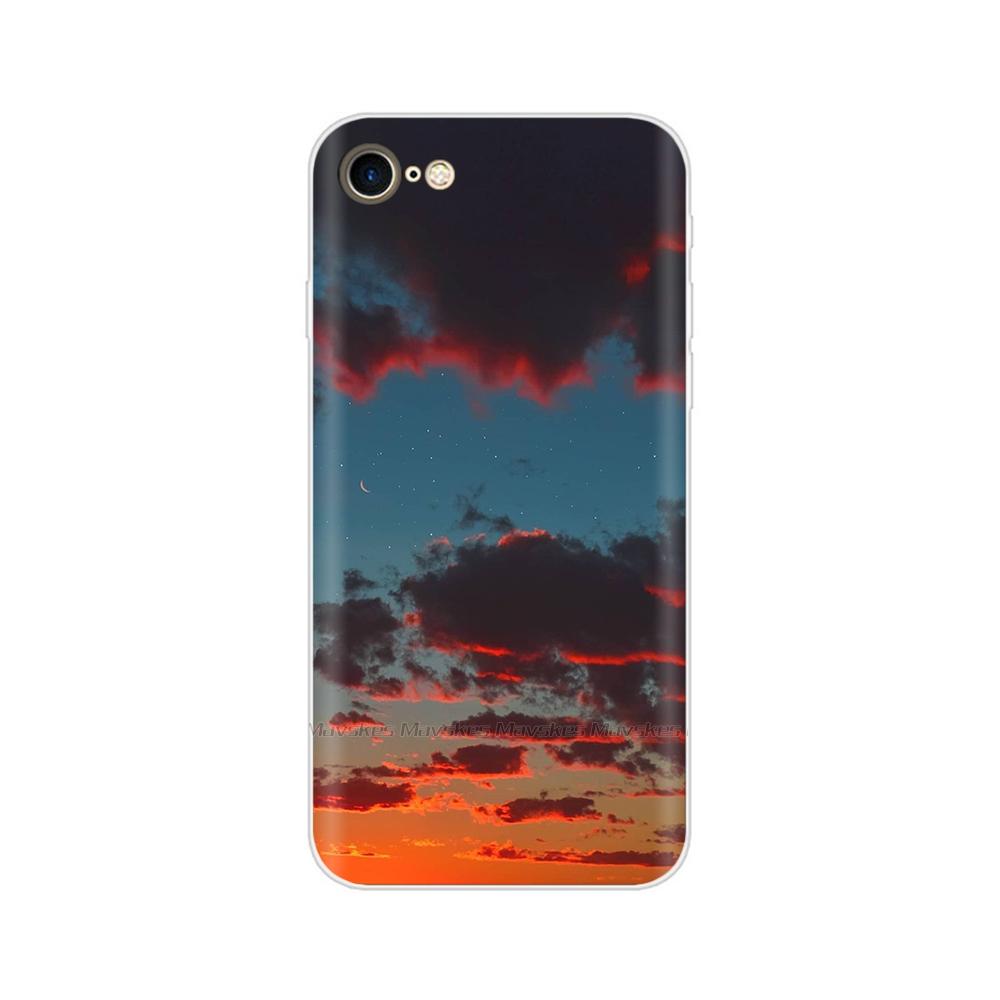 For iPhone SE 2020 Case Soft Clear TPU Painted Back Cover For iPhone SE Silicone Bumper Phone Cases For iPhoneSE Fundas Coque
