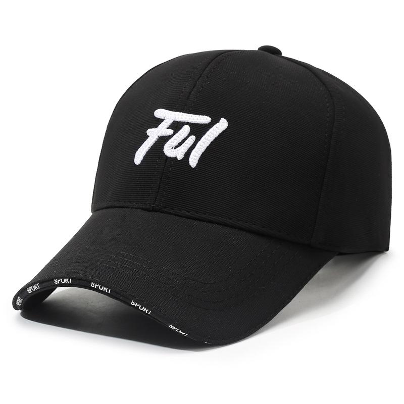 

Autumn Winter Baseball Cap Embroidered Letter Cap Unisex Outdoor Cap чорний/білий