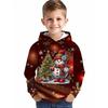 3D Digital Print Christmas Snowman Fun Pattern Sweatshirt, Fashion Trendy Casual Kids' Clothing, Perfect for Boys' Outdoor Wear