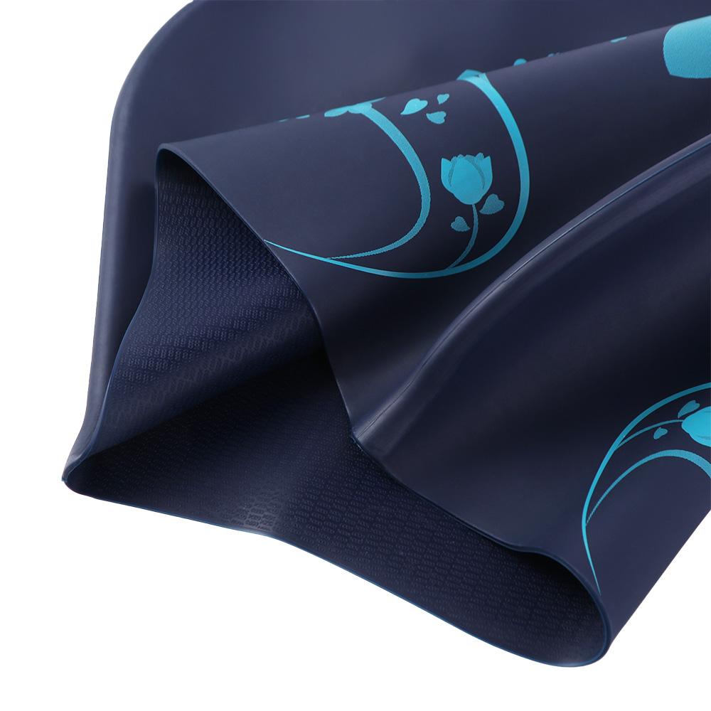 Căciulă de înot cu flori moi Design îngroșat Căciulă de snorkeling Căciulă de baie majoră Pălărie florală de scufundări Duș