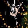Transparent Acrylic Crystal Ornament Lightweight Sequin Hanging Pendant Christmas Tree Ornament  For Centerpiece Holiday
