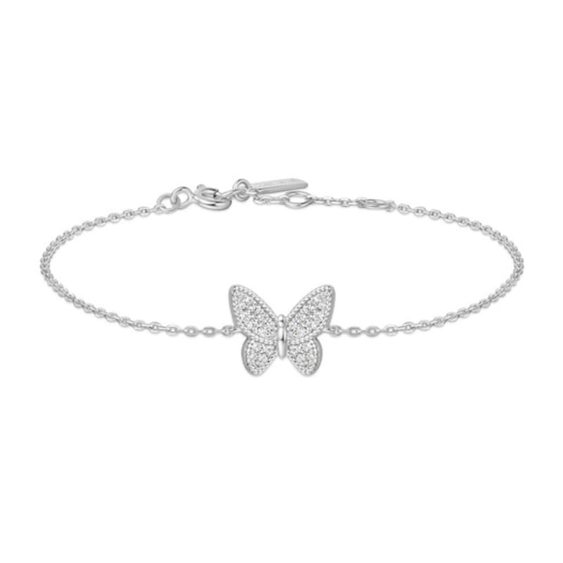 

ANIA HAIE Butterfly 925 Silver Pave Bracelet B064-02H single type