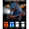 Four-Color Flashing Light Personal Alarm Rechargeable 130DB Loud Siren Safety Alarm Waterproof Strobe Light