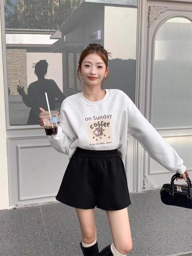 Women's Woolen High-Waisted A-Line Shorts - Autumn/Winter 2024 Collection