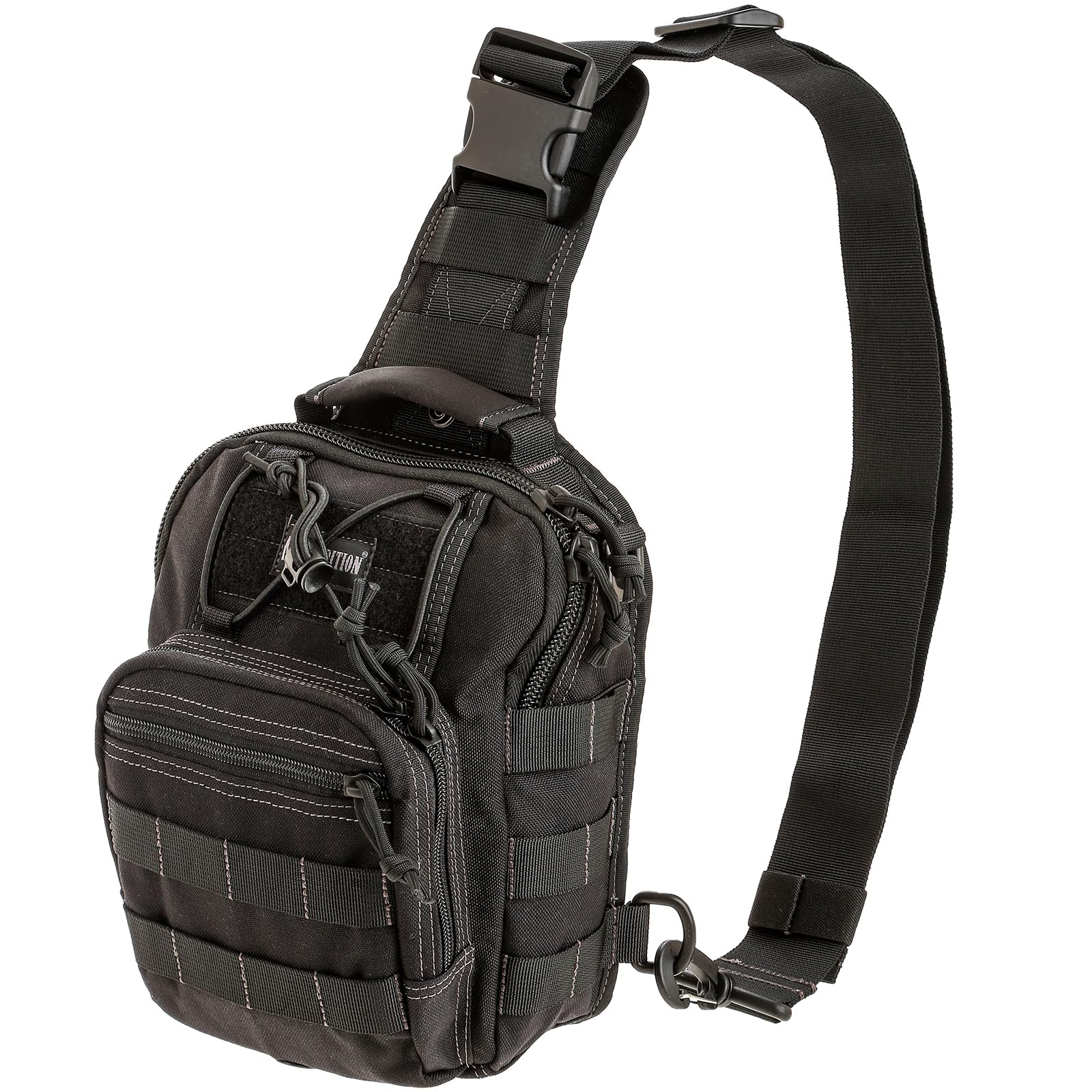 

Компактний тактичний ремінь Maxpedition Remora Gear Slinger, міцний нейлон, ідеально підходить для відпочинку на природі [MAXPEDITION] (Чорний) Пакет 5,2 л, будівництво, EDC,