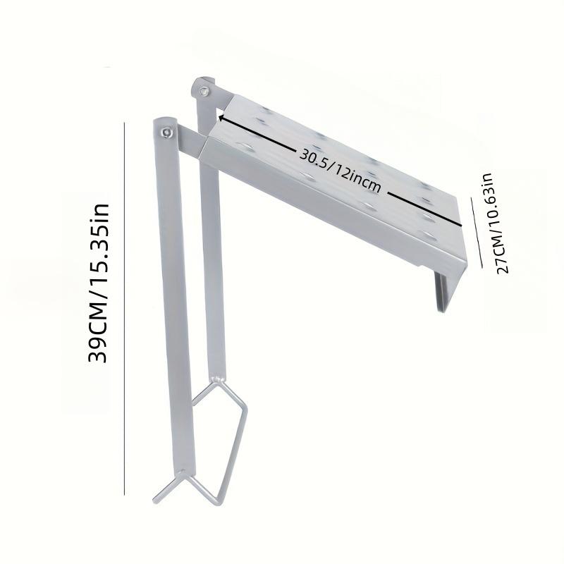 

Многоцелевая лестница для наружных работ, сверхпрочная лестница 30x26,5 см, рабочая платформа, высококачественный железный материал серый