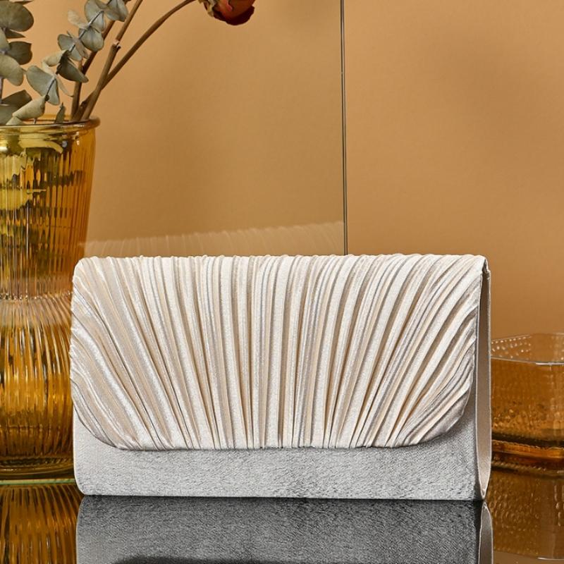 Elegant Compact Evening Clutch Bag Foldable Luxury Detachable Strap Crossbody Bag for Birthday Party Dinner Date