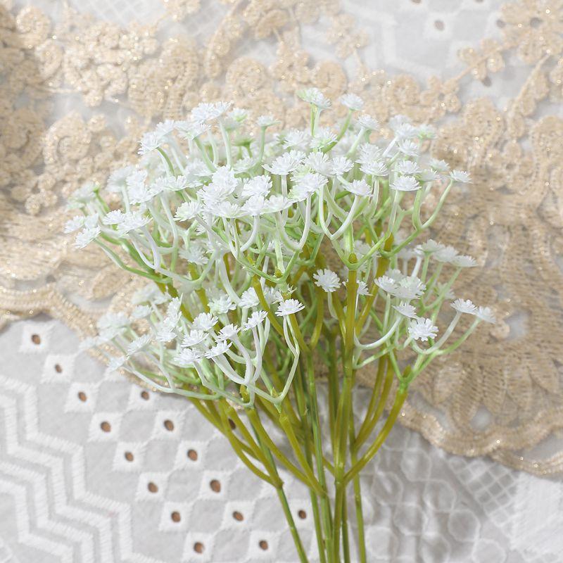 

10/20Pcs Babies Breath Artificial Flowers Plastic Gypsophila DIY Bouquets For Handmade Wedding Decoration Party Home Room Decor 10Pcs белый