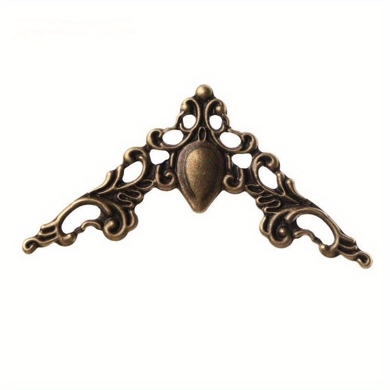 

30pcs Metal Corner Brackets Bronze Color 40mm Corner Brackets for Photo Frame Furniture Protector Decorative as the picture