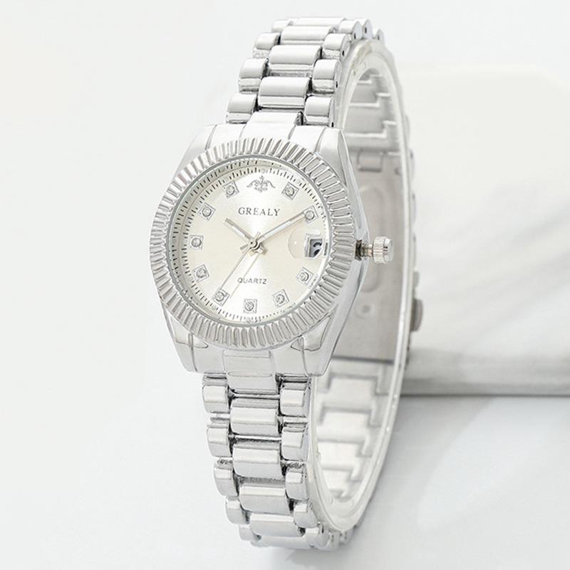 Trendy Women's Luxury Diamond-Inlaid Calendar Quartz Watch