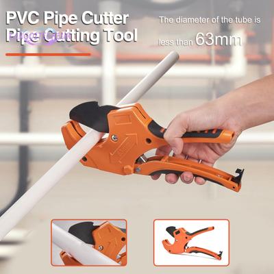 PVC Pipe Cutter with SK5 Sharp Blade,Ergonomic Handle, Labor-Saving, Widely Used, Plastic Hose Pipe Cutting Tool