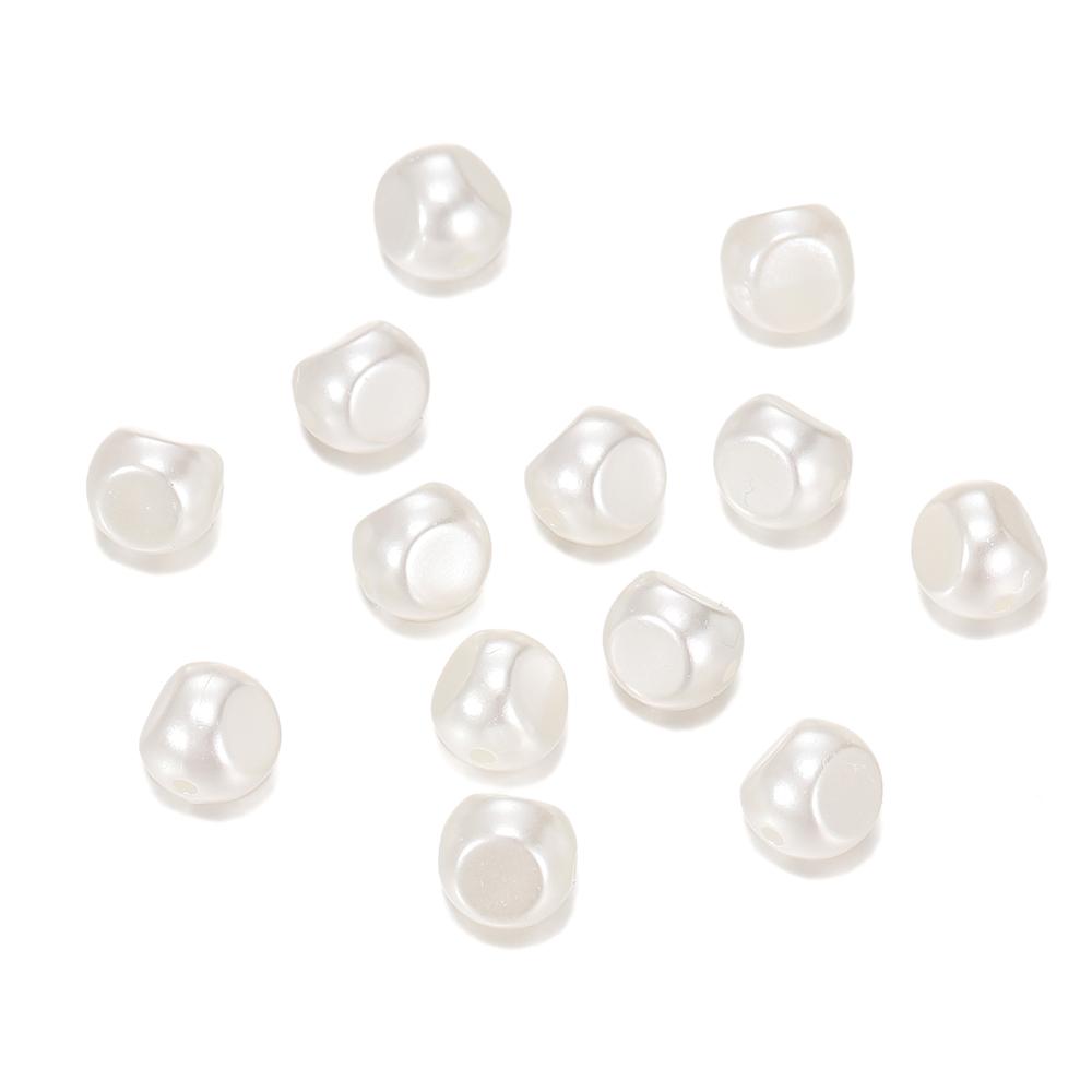 30 st Oregelbundna ABS Imitationspärlor Pärlor Akryl Mellanlägg Löst Pärlor för Smyckestillverkning DIY Halsband Örhängen Armband Halsband