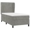 VidaXL Divan Bed and Mattress Light Grey 80x200 Cm Velvet - Model 3129057