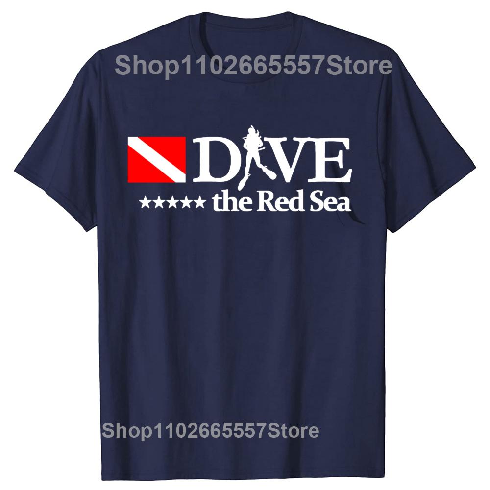 Dive Red Sea  Scuba Diver Down Flag  Diving in Egypt TShirt Animal Print Cute Clothes Graphic T Shirts Loose Fashion Summer S