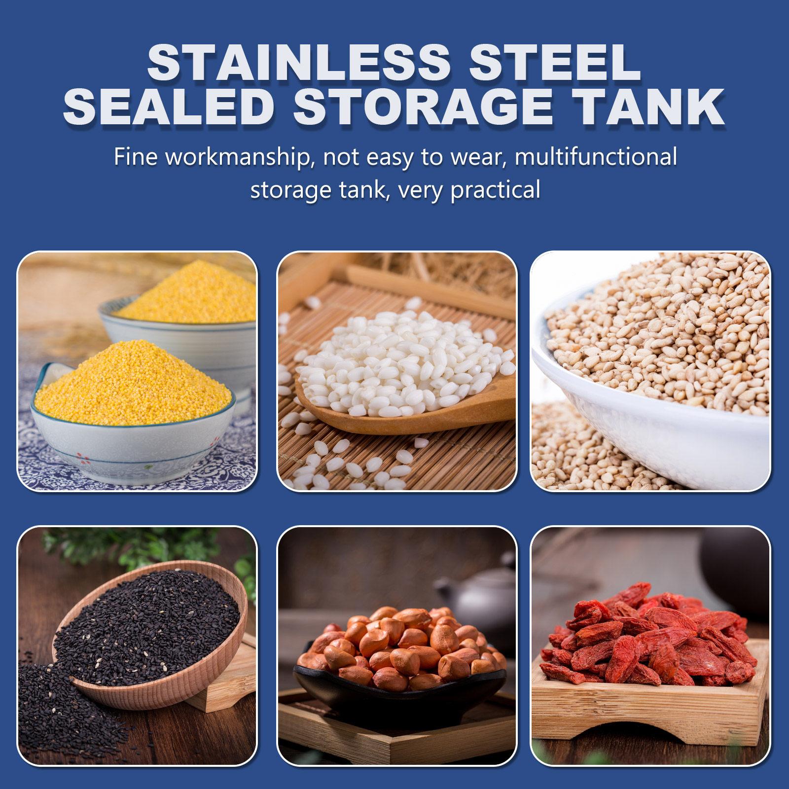

1Pcs Stainless Steel Storage Tank Strong Sealed Container Kitchen Storage Jar Coffee Tea Dry Goods Holder Rust Proof 12X9.9X9.9CM
