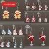 Christmas Snowman Acrylic Dangle Earrings - Trendy Cross-border Holiday Style