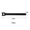 Reusable Nylon Cable Ties with Hook & Loop, Cord Organizer for Mouse, Earphones & Wires, 10/30/50 Pcs