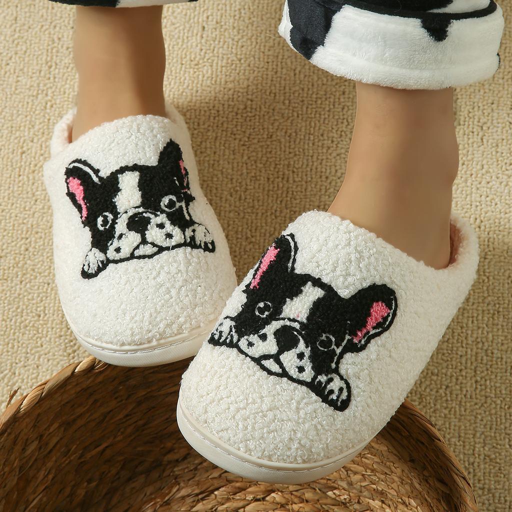 Cute Cartoon Pattern Slippers Casual Slip on Shoes Comfortable Indoor Home Slippers