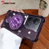 Clear Shockproof Plating Magnetic Magsafe Bracket Case for Xiaomi Redmi 15C 15 4G 5G Transparent Silicone Cover