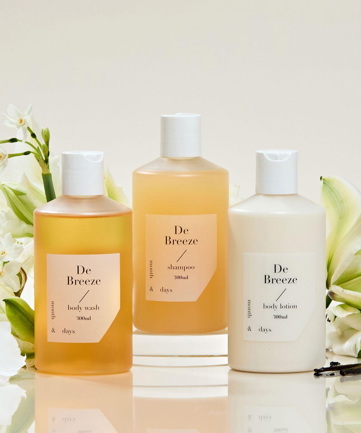 [3SET] Perfume Care D Breeze Clean Soap Scent 300ml (Shampoo 300ml + Body Wash 300ml + Body Lotion 300ml)