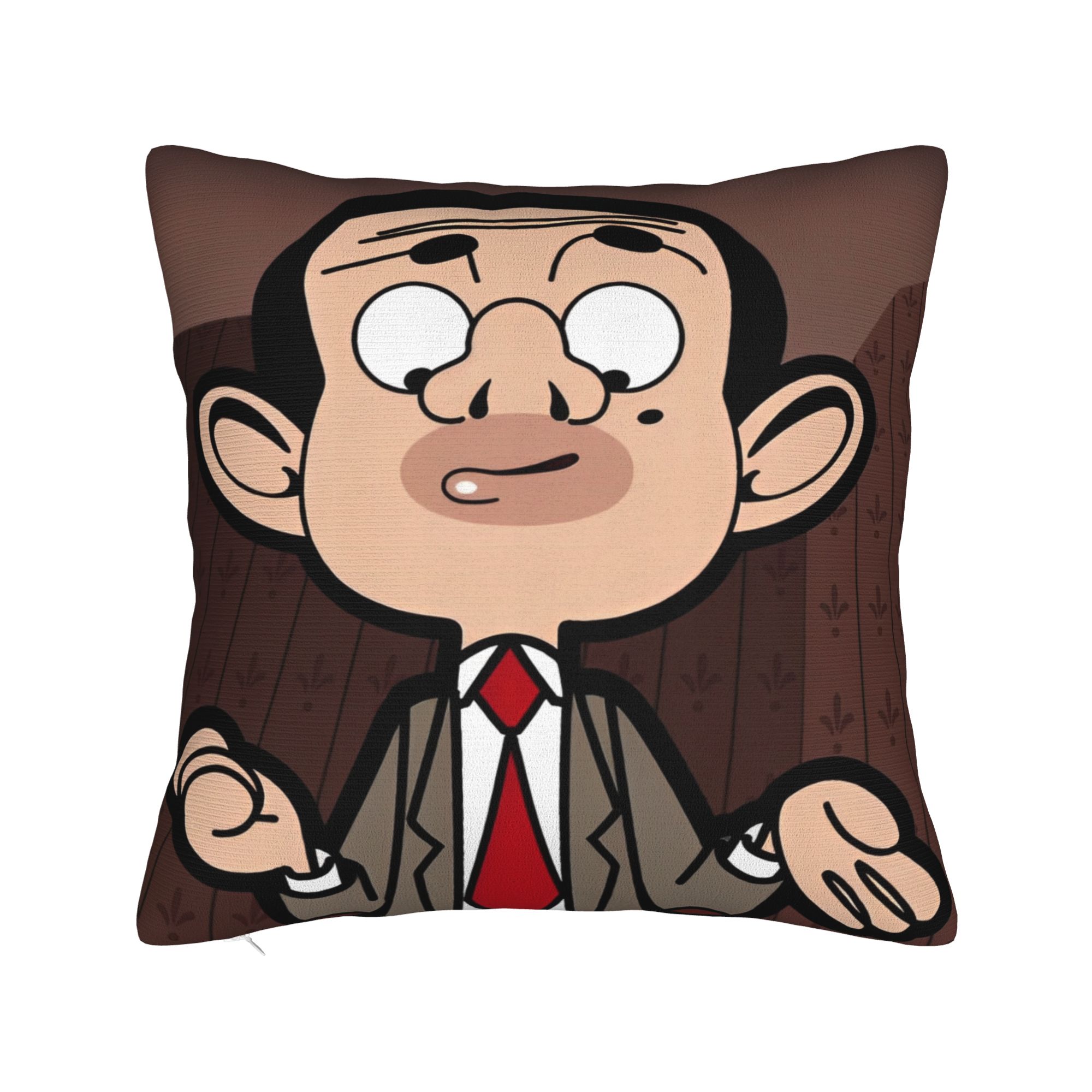 

Comedy Mr Beans Square Pillow Case Polyester Throw Pillow Fashion Cushion Covers 30x30cm 12x12in