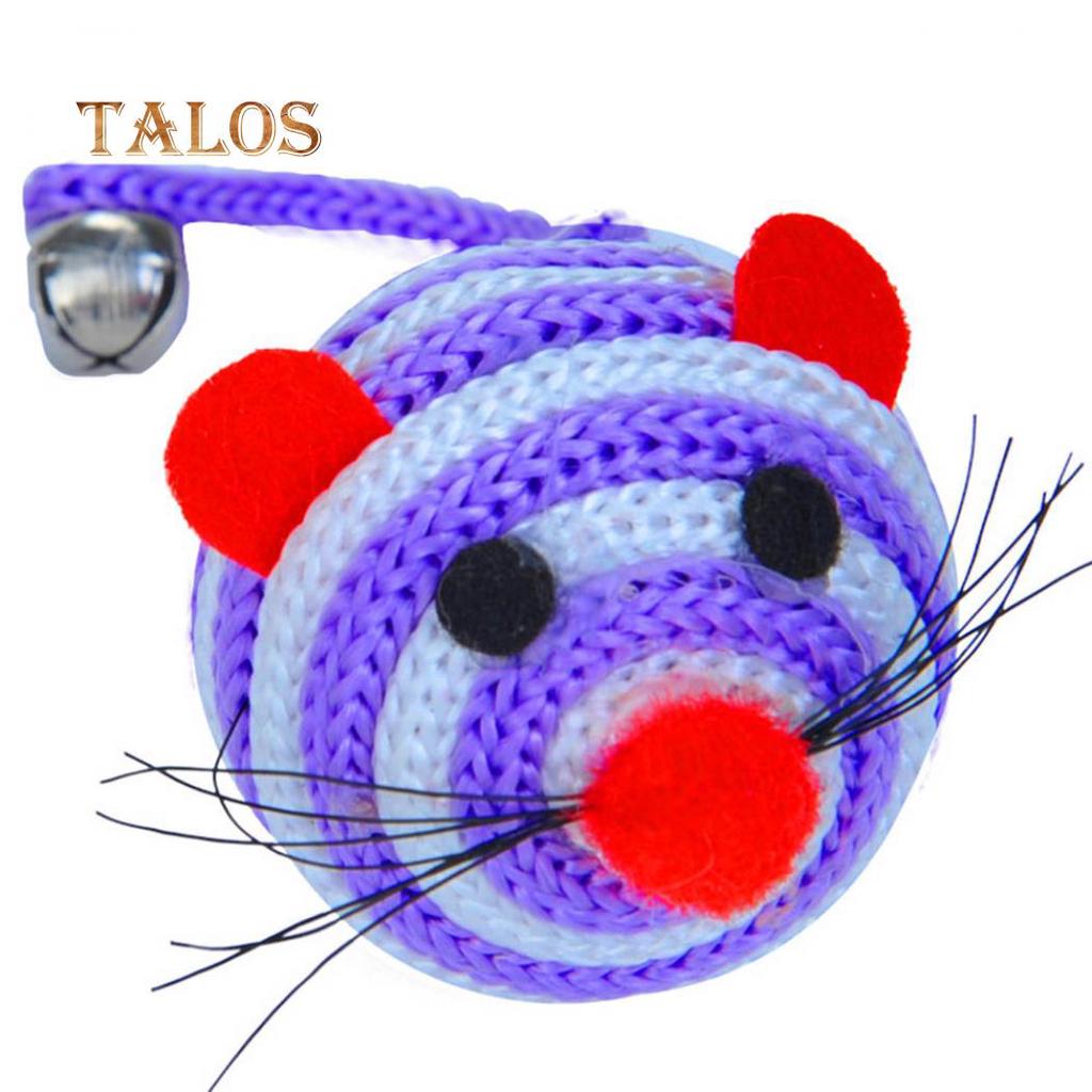 Krásný proužek Nylonové lano s kulatým míčem Myš s dlouhým ocasem Zvonek pro domácí mazlíčky Kočka Kousání Hračka Hračka Domácí zvířata Příslušenství