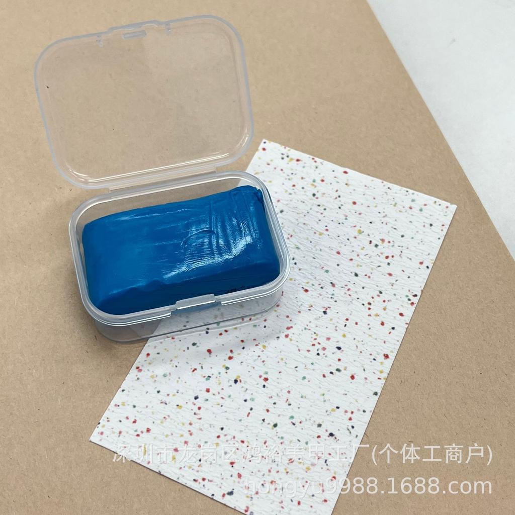 1pc Russian-style Cuticle Cleaning Clay with Quick Nail Polishing Head