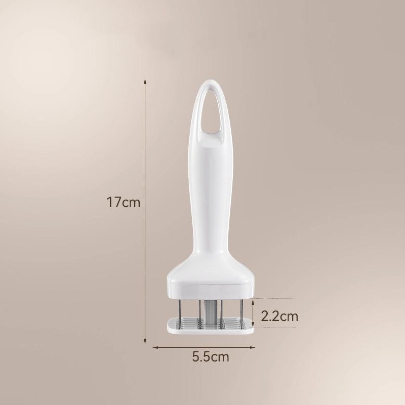 

Автоматический отбойный молоток из нержавеющей стали Игла для мяса Мясная нить Бытовой Кухонный Стейк Сломанное сухожилие Говядина Куриный вкус Перфоратор 5.5*17CM белый