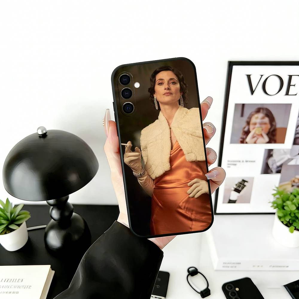 P-B-Lizzie Stark Phone Case Black Silicone Soft For Samsung Galaxy A73,A72,A71,A70,A53,A52,A51