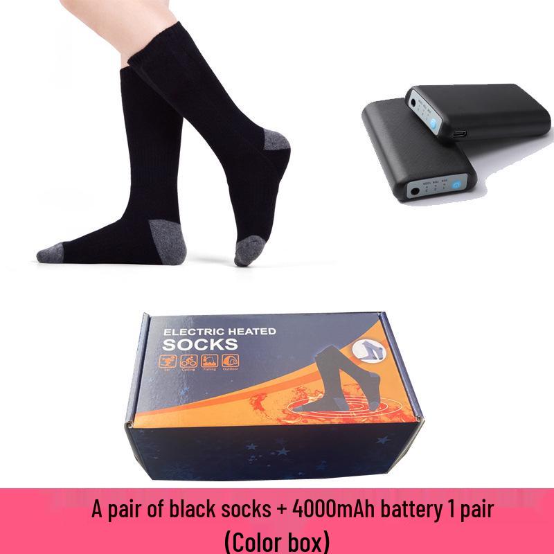 Rechargeable Electric Heated Socks - Unisex Winter Foot Warmers