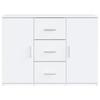 vidaXL Sideboard Weiß 91x29,5x65 cm Holzwerkstoff