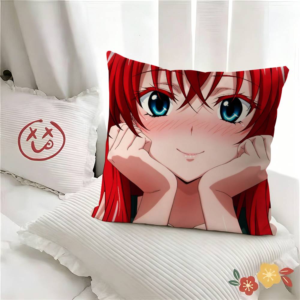 1pc Anime H-High School DxD Pillow Case Fashion Square Pillowcase Bedroom Sofa Room Ins Decoration Leisure