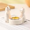 Birthday Gift Idea Ceramic Kitten Candlestick Holder Adorable Desktop Decoration for Birthday Parties Versatile