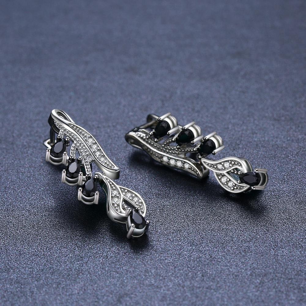 Black Awn Black Luxury Drop Earrings