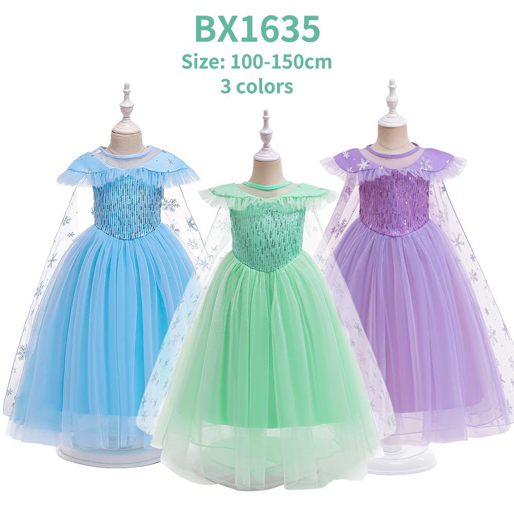 Frozen Elsa Princess Dress for Kids - Girls' Sequin Evening and Performance Gown