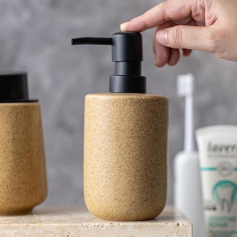 soap dispenser Ceramic lotion press bottle bathroom supplies hand soap shower gel shampoo dispensing bottle household bottle