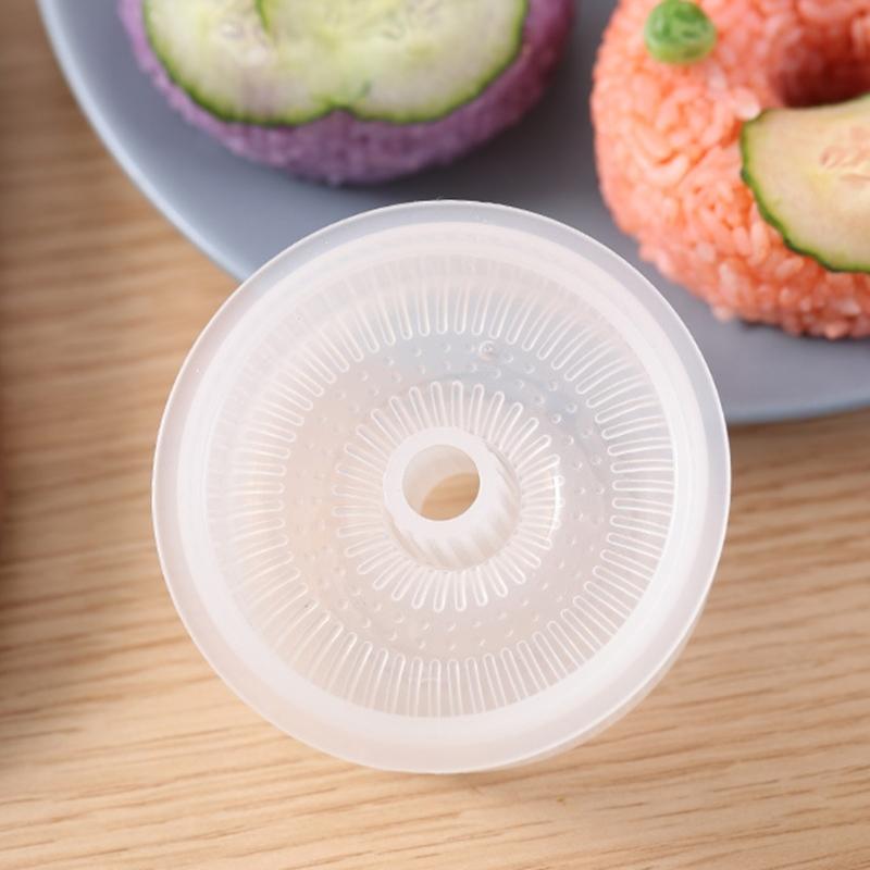 Kitchen Clear Rice Balls Press Mold Round Doughnuts Rice Balls Mold Sushis Maker Rice Balls Mold DIY Craft Baking Tool