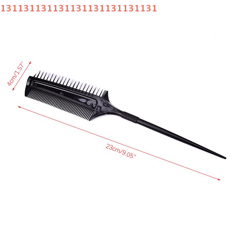 Professional Hairdressing Double Side Dye Comb With Nylon Hair Drying Brush Tinting Combs Hair Color Brush Hair Styling Tools