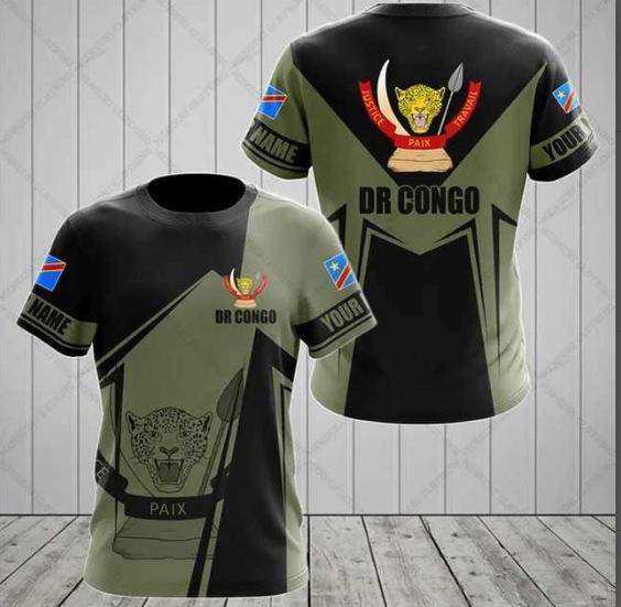 2025 new hot-selling Russian 3D short-sleeved T-shirt casual loose round neck Russian flag short-sleeved top T