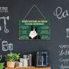 Retro Cat Coffee Wall Sign Funny Black Cat Wall Art Poster Vintage Wood Hanging Sign for Kitchen Coffee Bar Home Decor