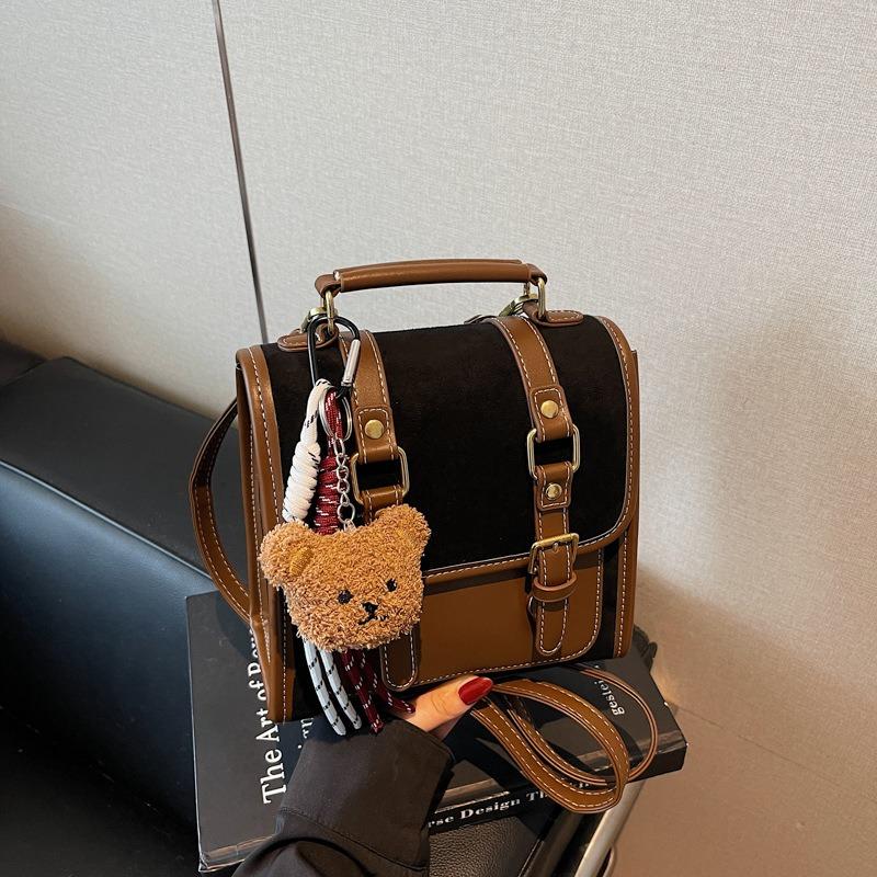 Neuer Herbst- und Winter-Rucksack aus Wildleder, Damen Sen Meng leichter Luxus Nischen-Feeling Pendler-Rucksack Reise-Umhängetasche