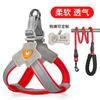 Adjustable Reflective Harness Vest With Leash Small To Large Dogs - No Escape Design Stainless Steel Buckles
